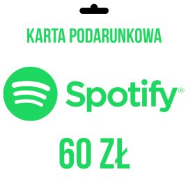 Karta prezentowa Spotify 60 zł