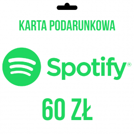 Karta prezentowa Spotify 60 zł