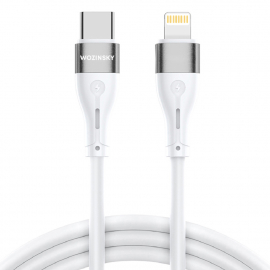 Kabel przewód do iPhone USB-C - Lightning PD 27W 2m biały