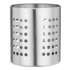 Pojemnik na sztućce perforowany STAL śr. 110 x 130 mm